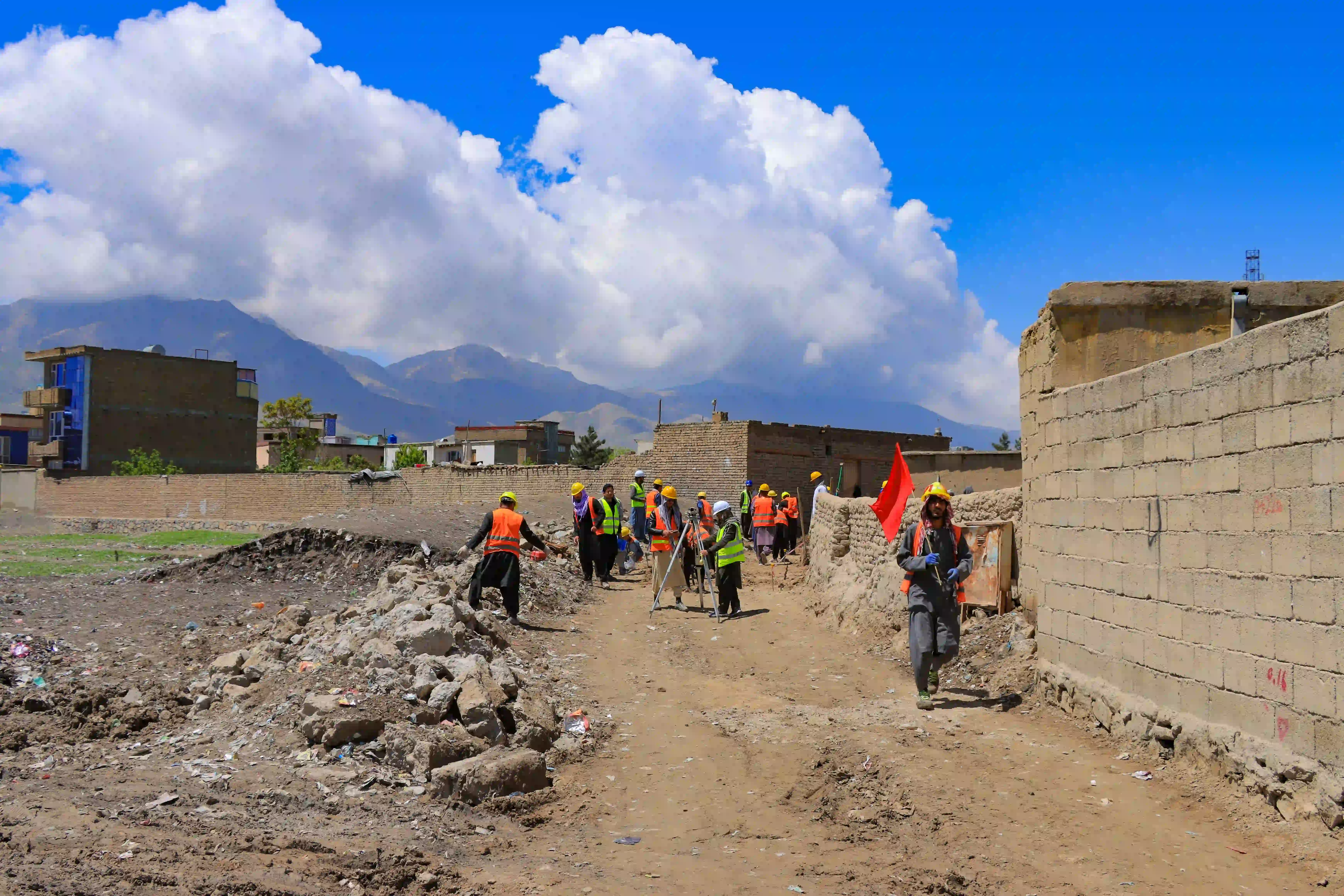 CONSTRUCTION OF AINULLAH VILLAGE STREET  PLUM CONCRETE SURFACE STREETS WITH TOTAL LENGTH OF 1028M IN GOZAR #21 DISTRICT #6, KABUL CITY