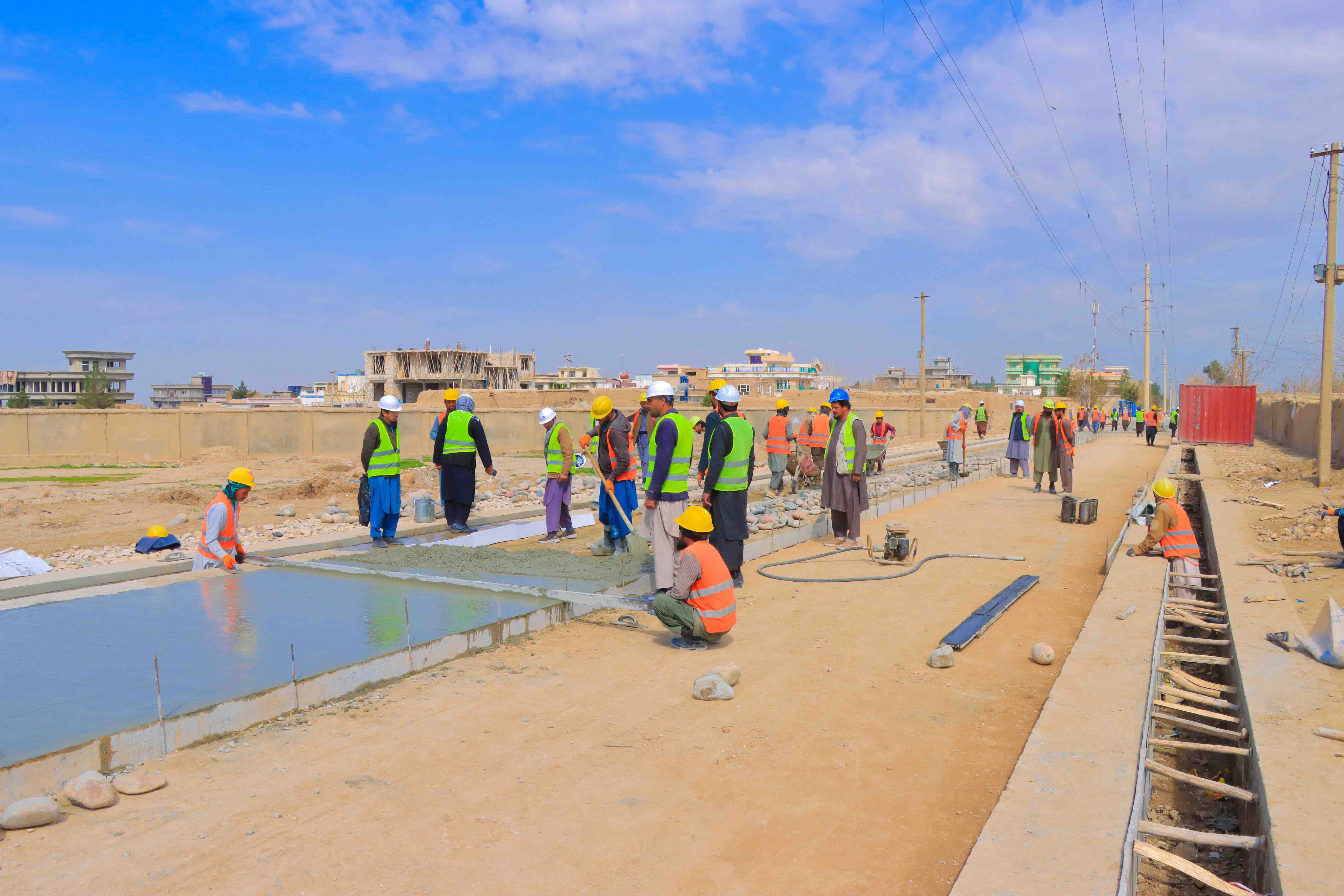 construction of Naw abad Qahwa Khanna plum concrete surface street from 0+000 to 0+690 in Dis#3 G1 of Kunduz province.